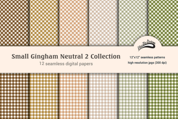 Download Gingham Digital Paper Pattern Bundle Set - Paper pattern Collection