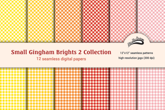 Download Gingham Digital Paper Pattern Bundle - Paper pattern Collection