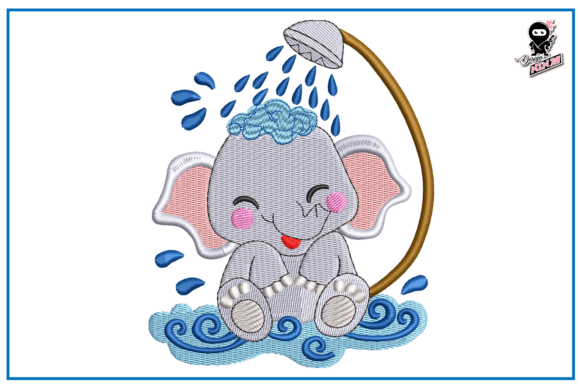 Download Elephant Taking Shower - Elephant Collection