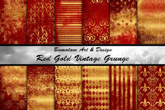 Download Red &amp; Gold Grunge Sublimation Patterns - Sublimation patterns Collection