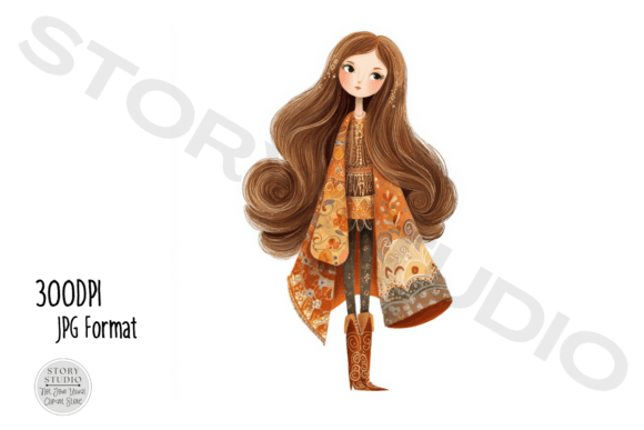 Download Cute Girl Autumn Fashion Clipart Set - Premium Resources