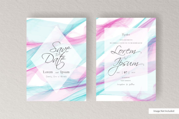 Download Abstract Wedding Invitation Frame Design - Abstract Collection