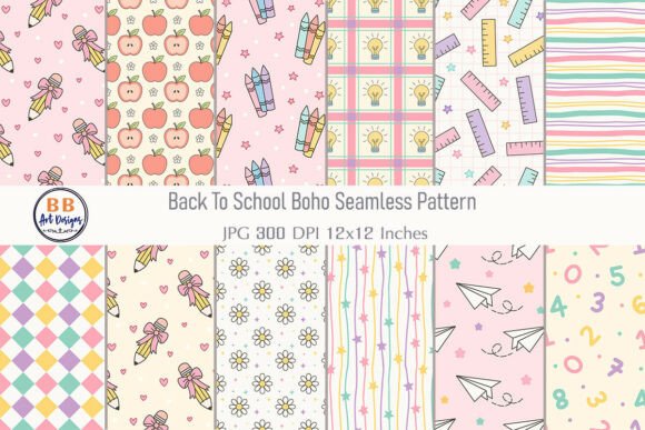 Download Back to School Paper Pattern Background - Paper pattern Collection