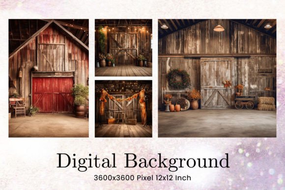 Download Rustic Wood Country Barn Studio Backdrop - Bar Collection