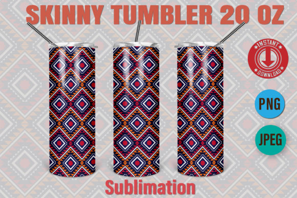 Download 20oz Skinny Tumbler Pattern Ethnic 227 - Tumbler pattern Collection