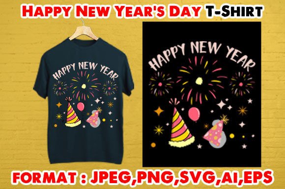 Download Happy New Year's Day T- Shirt - Premium Resources